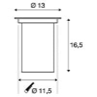 DASAR 80 rond edelstaal 1xGU10 DASAR 80 rond edelstaal 1xGU10