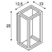 QUADRULO LED WL antraciet 1xLED 3000K QUADRULO LED WL antraciet 1xLED 3000K