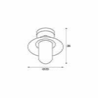 MOLAT E27 plafondlamp antraciet 1xE27 MOLAT E27 plafondlamp antraciet 1xE27