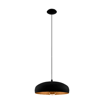 Mogano 1 Ceiling Suspended, Black/Copper