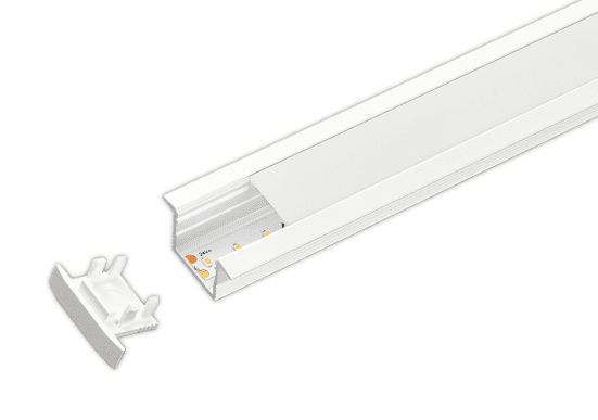 ALS Led Profile Recessed 13mm White 2m