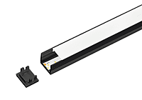 ALS Led Profile Surface 13mm Black 2m ALS Led Profile Surface 13mm Black 2m