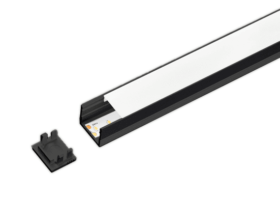 ALS Led Profile Surface 13mm Black 2m ALS Led Profile Surface 13mm Black 2m