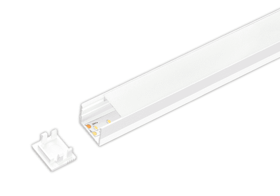 ALS Led Profile Surface 13mm White Opal Set 2m