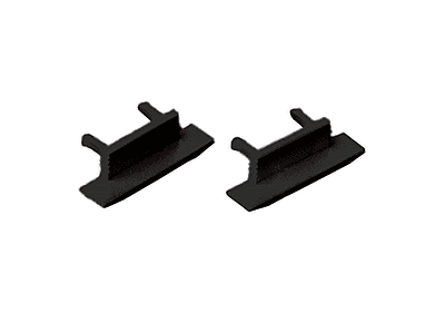 Endcap Set 2pc ALS Profile Recessed 7mm Black