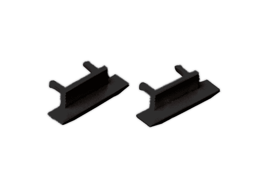 Endcap Set 2pc ALS Profile Recessed 7mm Black