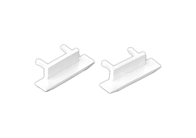 Endcap Set 2pc ALS Profile Recessed 7mm White