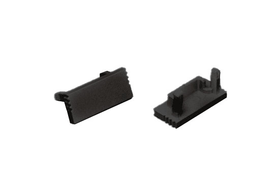 Endcap Set 2pc ALS Profile Surface 7mm Black