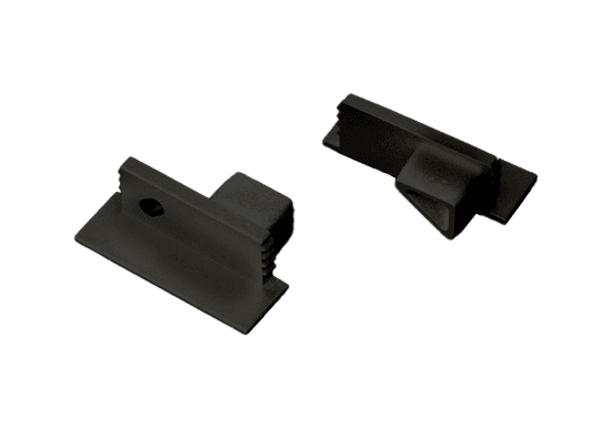 Endcap set 2pc ALS Profile Recessed Shelf Black Endcap set 2pc ALS Profile Recessed Shelf Black