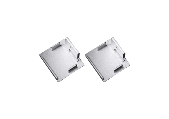 Endcap Set 2pc ALS Plaster Profile 25mm White Endcap Set 2pc ALS Plaster Profile 25mm White