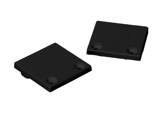 Endcap Set 2pc ALS Profile Surface Corner Square Black