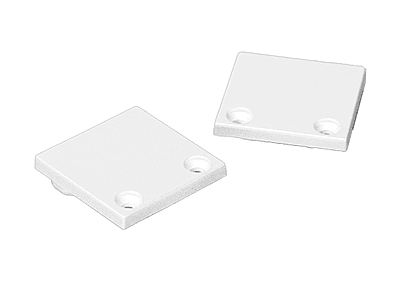 Endcap Set 2pc ALS Profile Surface U Cover White