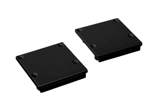 Endcap Set 2pc ALS Profile Surface 35 Black