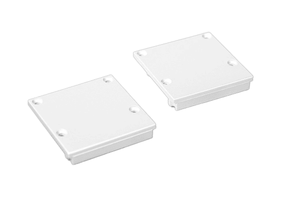 Endcap Set 2pc ALS Profile Surface 35 White Endcap Set 2pc ALS Profile Surface 35 White