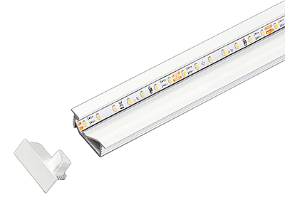 ALS Led Recessed Profile Recessed Shelf White 2m