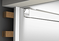 ALS Led Profile Surface Corner Square White 2m ALS Led Profile Surface Corner Square White 2m