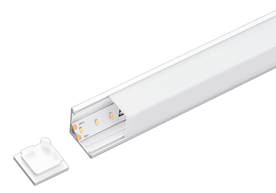 ALS Led Profile Surface Corner Square White 2m ALS Led Profile Surface Corner Square White 2m