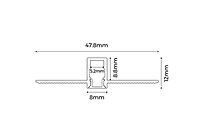 ALS Led Plaster Profile 8mm ALU 2m