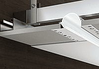 ALS Led Plaster Profile Ceiling Line Gap White 2m