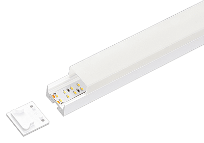 ALS Led Profile Surface U Cover White 2m