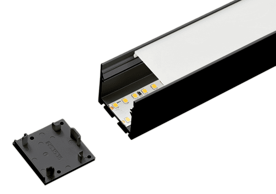 ALS Led Profile Surface 35 Black 2m ALS Led Profile Surface 35 Black 2m