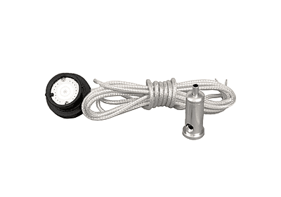 Magnitrack Round Suspended Endcap with Wire feed 48V