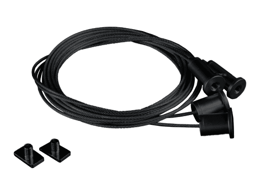 Pendant Steel Cable for Profile Surface 2pc set, 4m Black Pendant Steel Cable for Profile Surface 2pc set, 4m Black