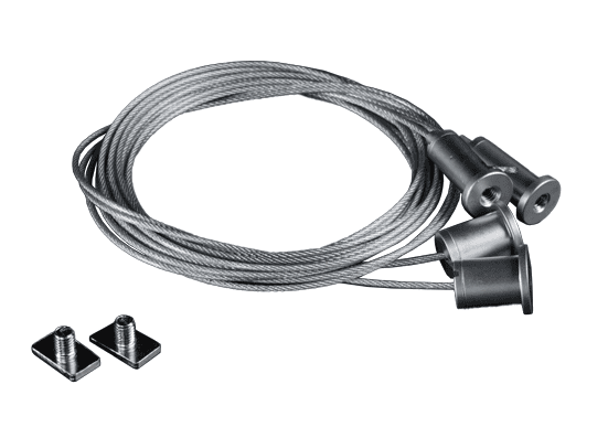 Pendant Steel Cable for Profile Surface 2pc set, 4m Steel Pendant Steel Cable for Profile Surface 2pc set, 4m Steel