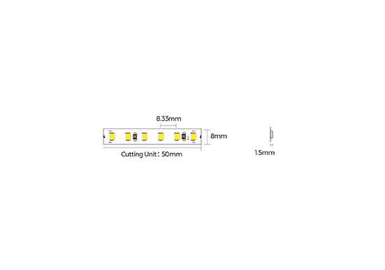 Ledstrip ECO 2700K 8,8W/m 24V IP55 90Ra 5m Ledstrip ECO 2700K 8,8W/m 24V IP55 90Ra 5m