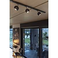 LIGHT EYE 1 GU10 SPOT zwart/chroom 1xGU10, 1-fase LIGHT EYE 1 GU10 SPOT zwart/chroom 1xGU10, 1-fase