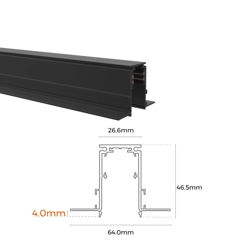 Magnitrack Recessed Trimless 2m 48V Magnitrack Recessed Trimless 2m 48V